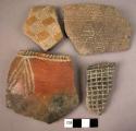 15 decorated pot sherds