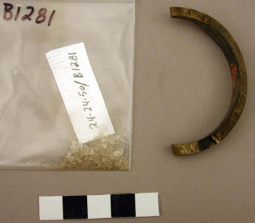 Fragment of horn bracelet