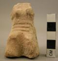 Fragment of clay figurine