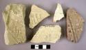 7 potsherds with incised and impressed decoration