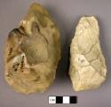 2 flint handaxes