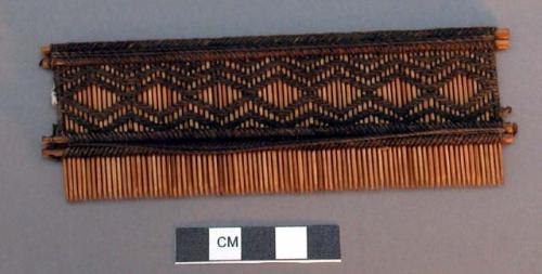 Set of four ornamental combs; tewash (peinella)