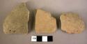 75 miscellaneous potsherds of burnished barbotine ware