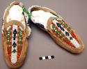 Pair of moccasins - bead decoration