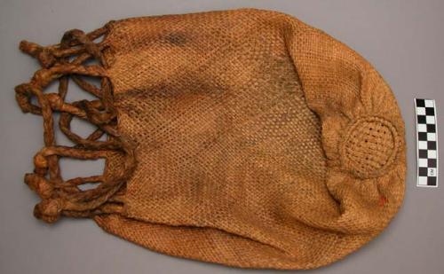 Woven fiber bag