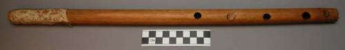 Bamboo flute with four holes. Lilongwe