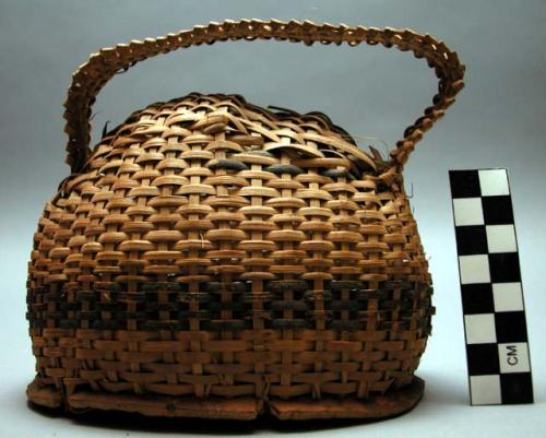 Basketry dance shaker - used at same time as marimbaphones