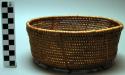 Small basket, 7.75" x 3.25 ", coiled weave, kuzo