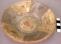 Small polychrome pottery plate