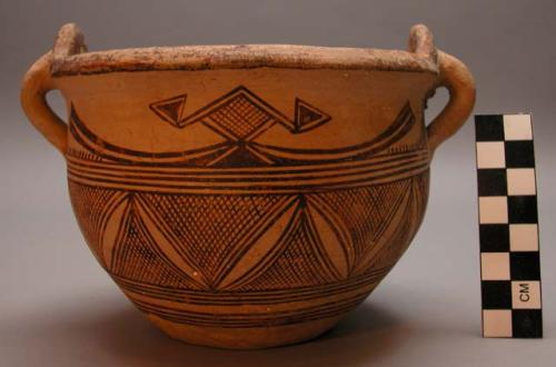 Ceramic handled jar