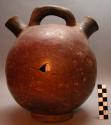 Pottery water cooler - vessel with 2 spouts and a handle. Mulinga