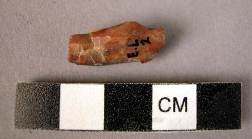 Chert micro-core, rectangular, several blades removed