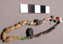 Beads, various glass, ceramic, stone and natrolite