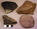 Biface cores? & stone fragments