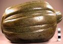 Large greenstone effigy of a pumpkin