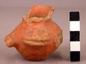 Small Effigy Jar, Flaring Rim