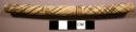 Snuff tube with incised cross hatching