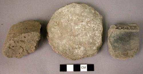 Fragments of pottery storage jars