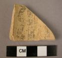 Painted buff sherd