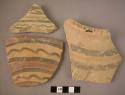 7 sherds (painted wavy line ware)