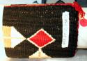Teec Nos Pos rug, alternating rectangles and diamonds in black border