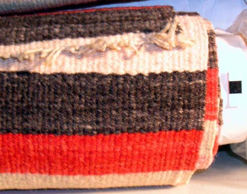 Rio Grande blanket with banded layout