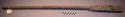 Wooden staff with carved top, rattle