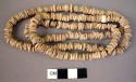 String of beads, ostrich eggshell, approx 3300 total