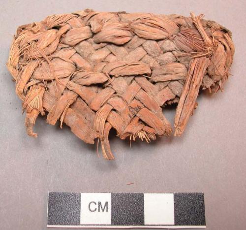 Fragment of yucca sandal