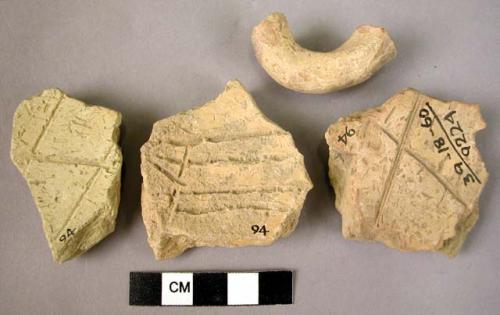 4 later incised ware sherds