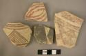 5 potsherds