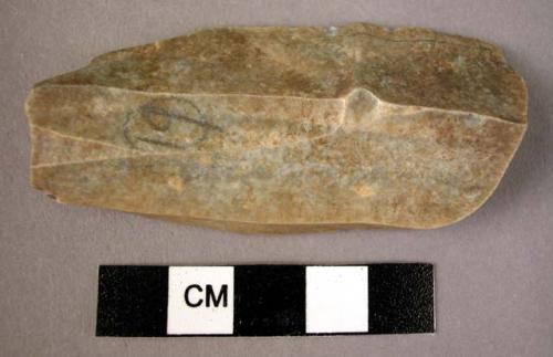 Flint rectangular spalled burin (A 111). "Upper" remnant.