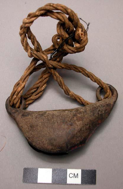 Metal bell for hunting dog - also used by dancers and worn on hands or feet