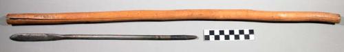 Spear with metal blade. Lipanga