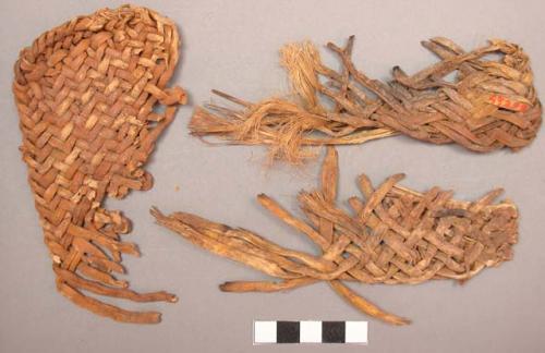 Fragments of sandals