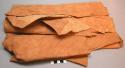 Piece of reddish brown bark cloth (bongo)
