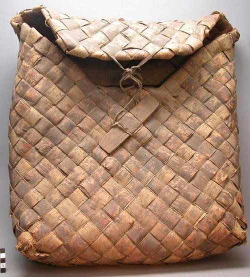 Birchbark knapsack for fisherman