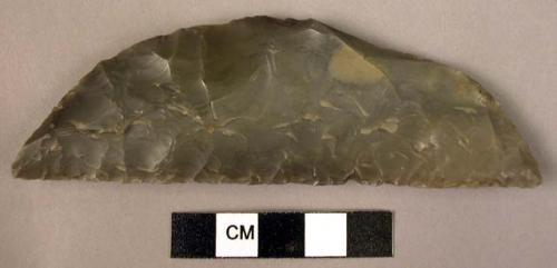 Half round flint knife