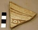 Sherd - naturalistic decoration