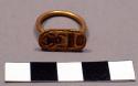 Gold ring with hieroglyphics