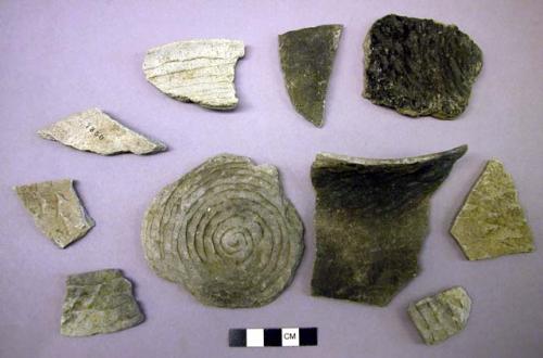 Selected potsherds