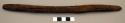 Organic, pointed wooden stick, worked