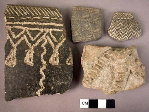 Potsherd, decorated