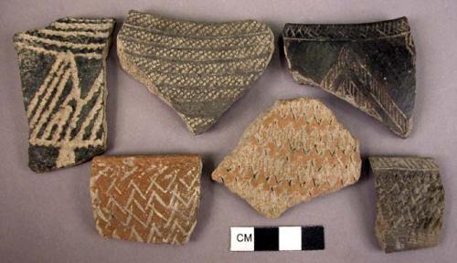 Potsherd, decorated