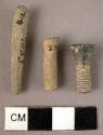 Lipstud, pottery, incised