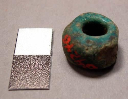 Large faience bead