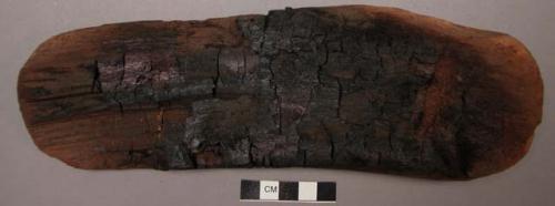 Charred wooden object