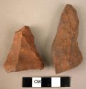 2 crude stone points