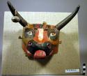 Bull mask, used in deer dance, Baile del Venado