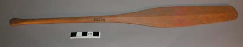 Model of canoe paddle